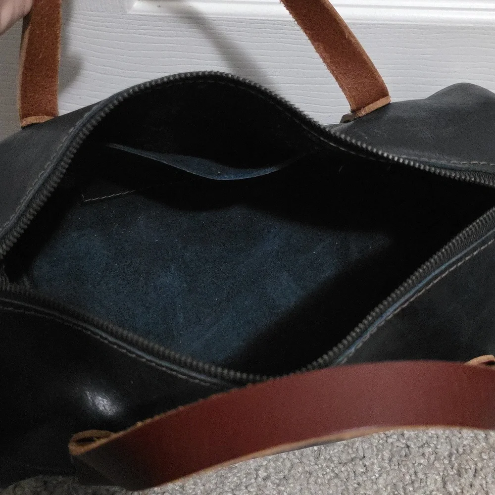 Go Forth Goods GFG Leather Regular Jane Indigo Bison Bag - Picture 9 of 9